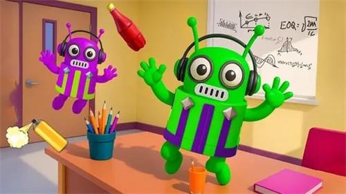 坏学生校园混乱